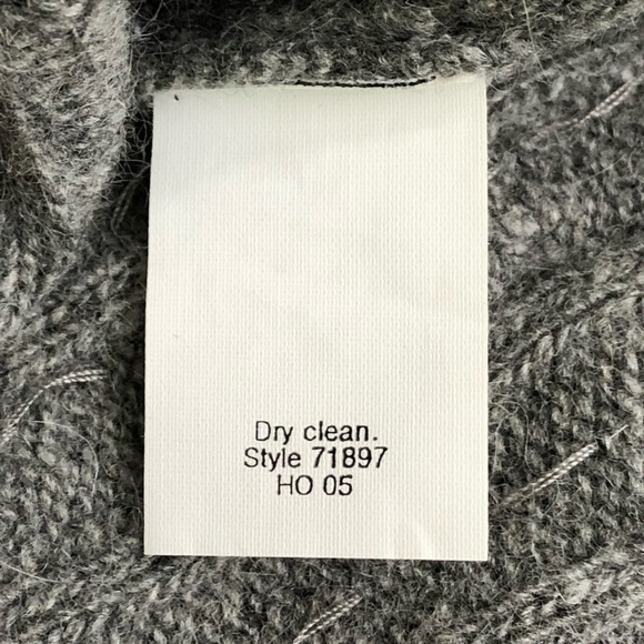 J. Crew Gray Cashmere Blend Beaded Cardigan M - Picture 5 of 6